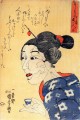 Auch dachte, sie sieht alt, sie ist jung Utagawa Kuniyoshi Ukiyo e